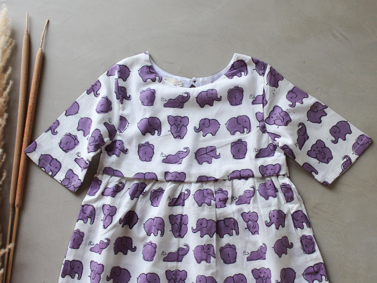 Purple Ele Dress - CHHAPA