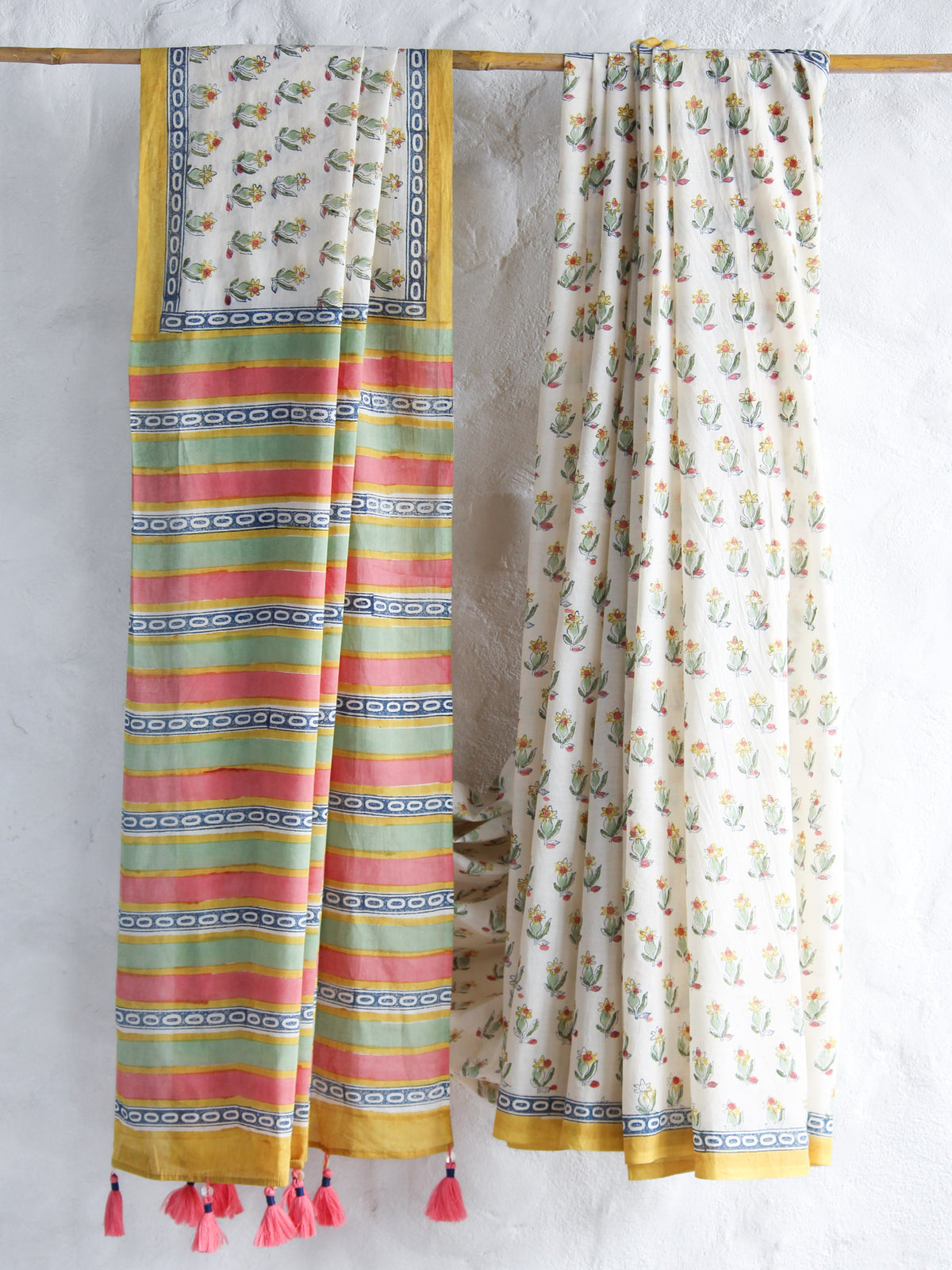 SUMMER BRIGHT - Mul Cotton Saree