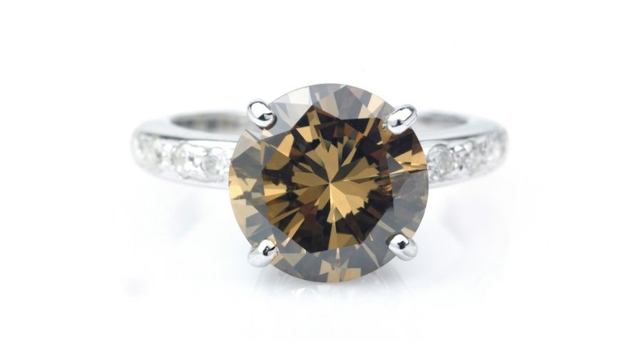 BROWN DIAMOND ring