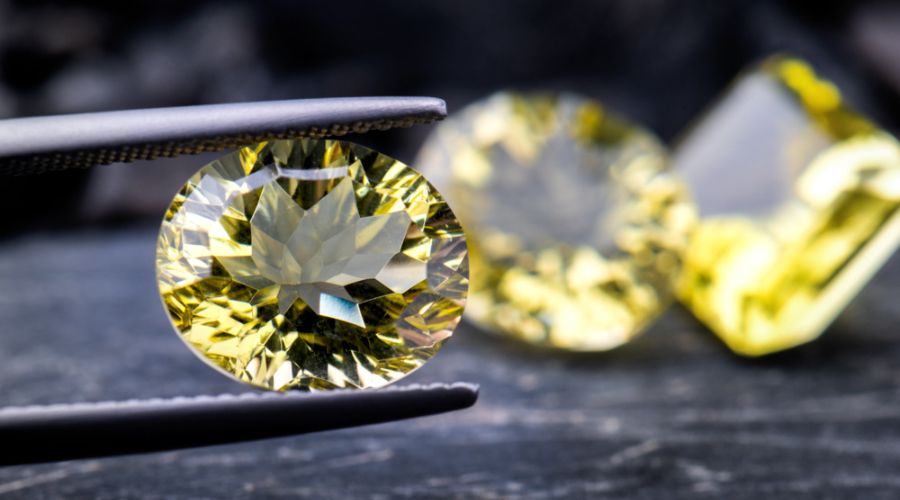 yellow zircon cut zircon stones