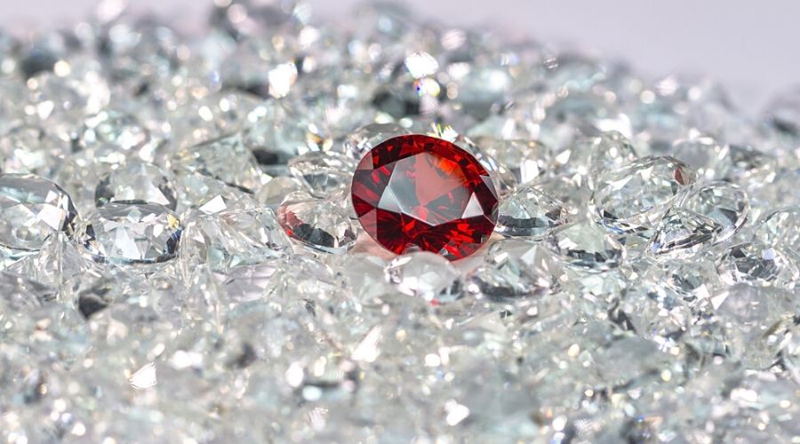 One ruby in a pile of diamonds