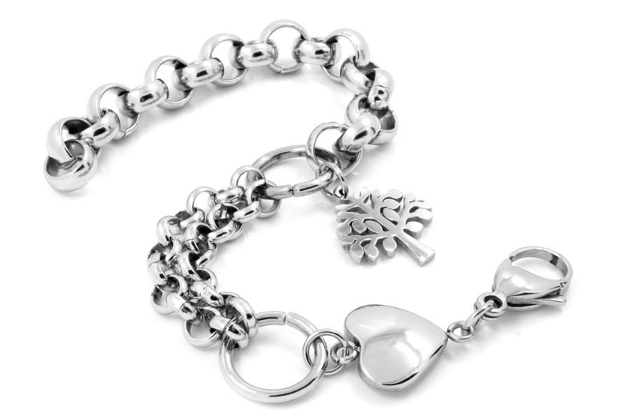 rhodium plated bracelet