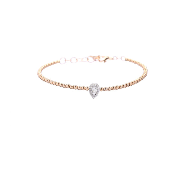 Pear-Shaped Diamond Bracelet