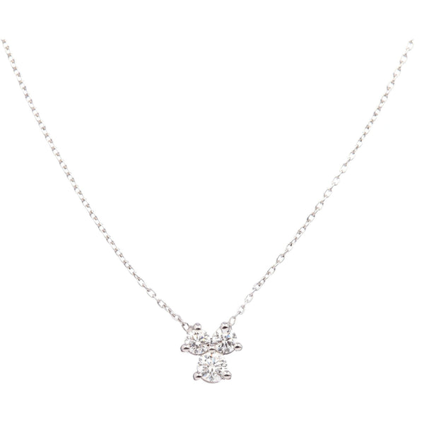 diamond cluster necklace