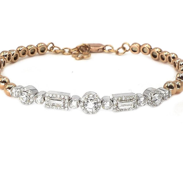 Geometric Diamond Bracelet