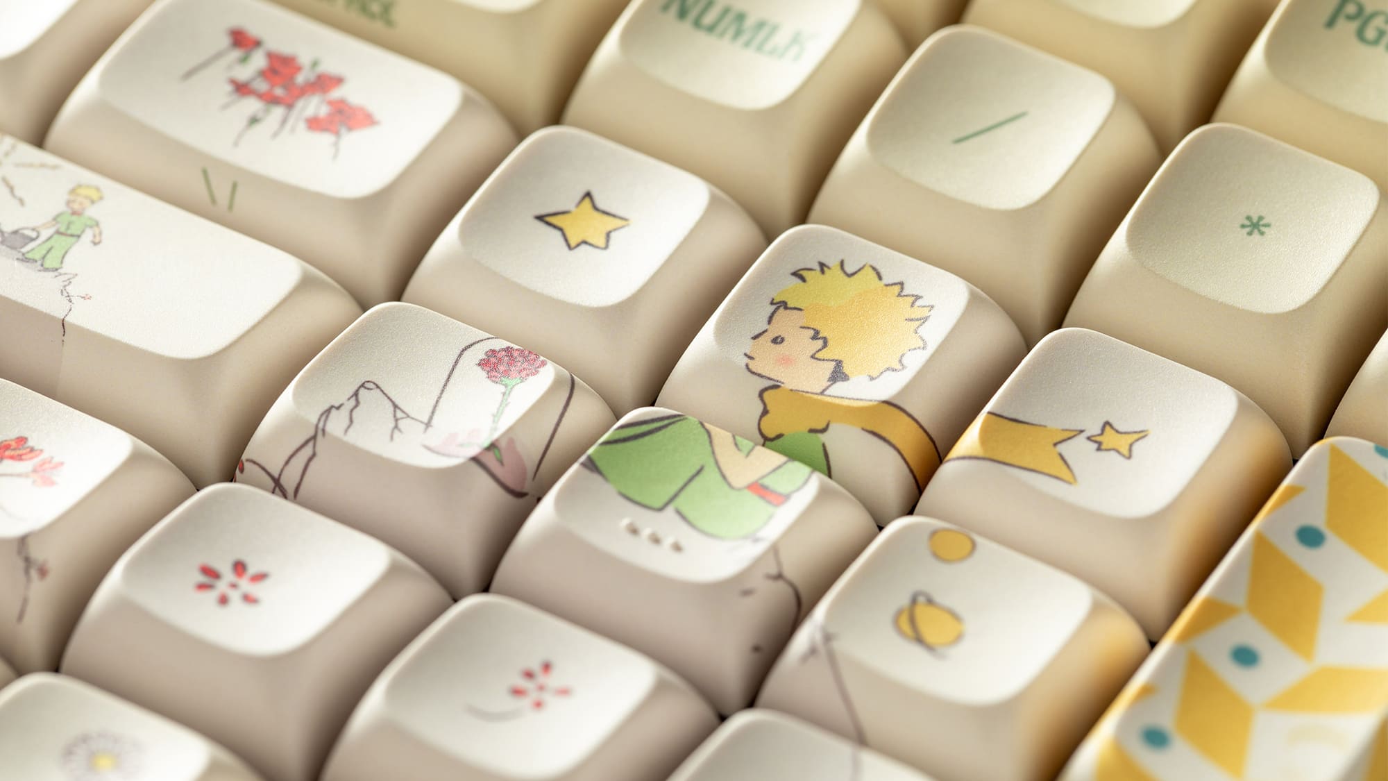 Le Petit Prince Floral Date PBT Keycaps