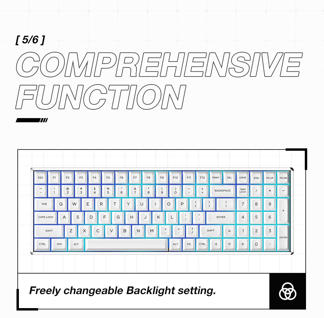 F96 Bluetooth Wireless Keyboard - 96% Mechanical Keyboard | IQUNIX
