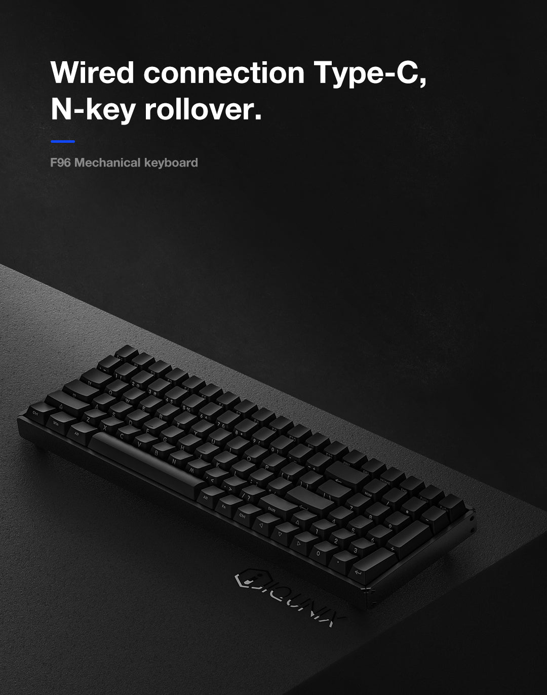 Best 96% Mechanical Keyboard - F96-Knight Wireless Keyboard | IQUNIX