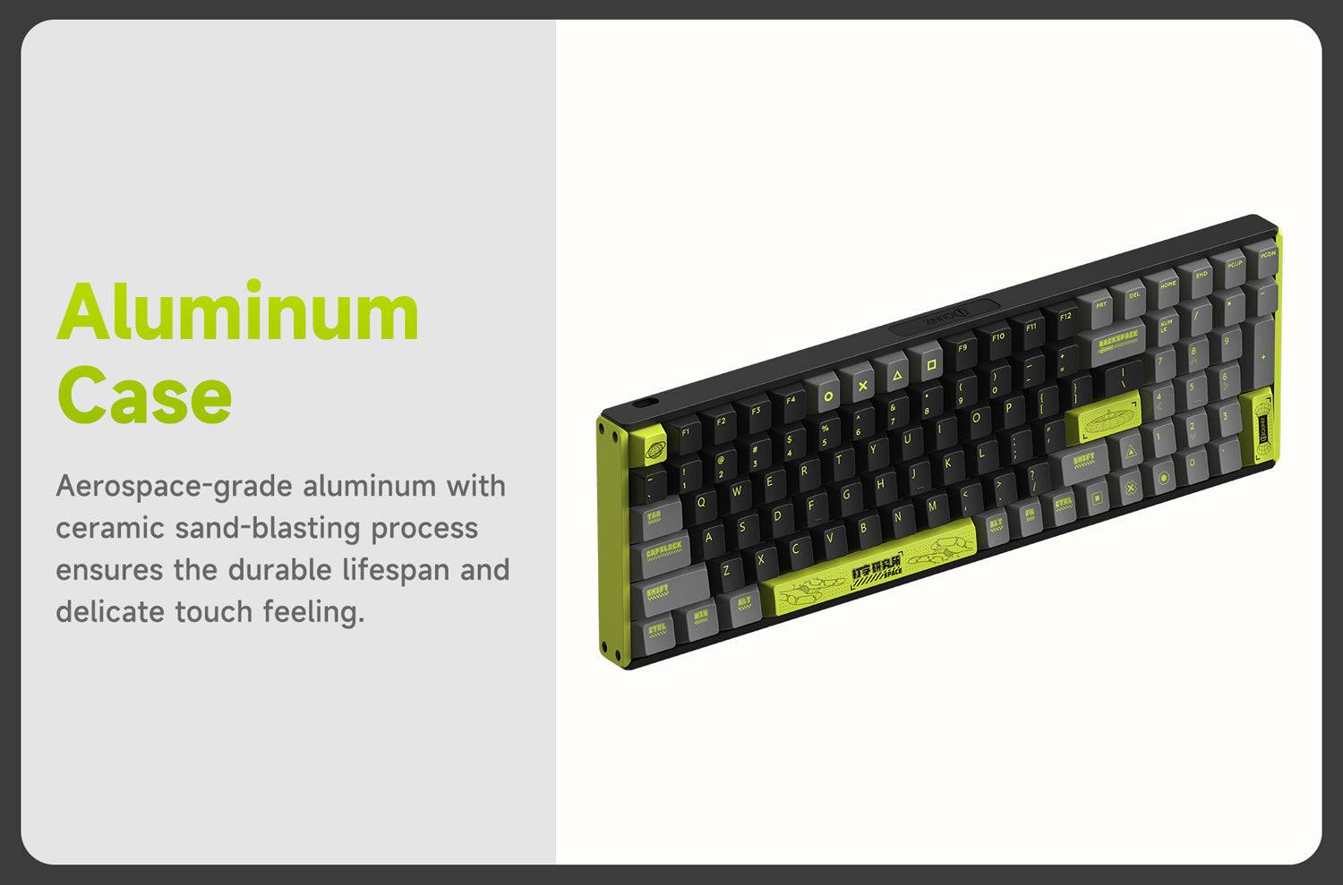 90% Mechanical keyboard with CNC Aluminum Case