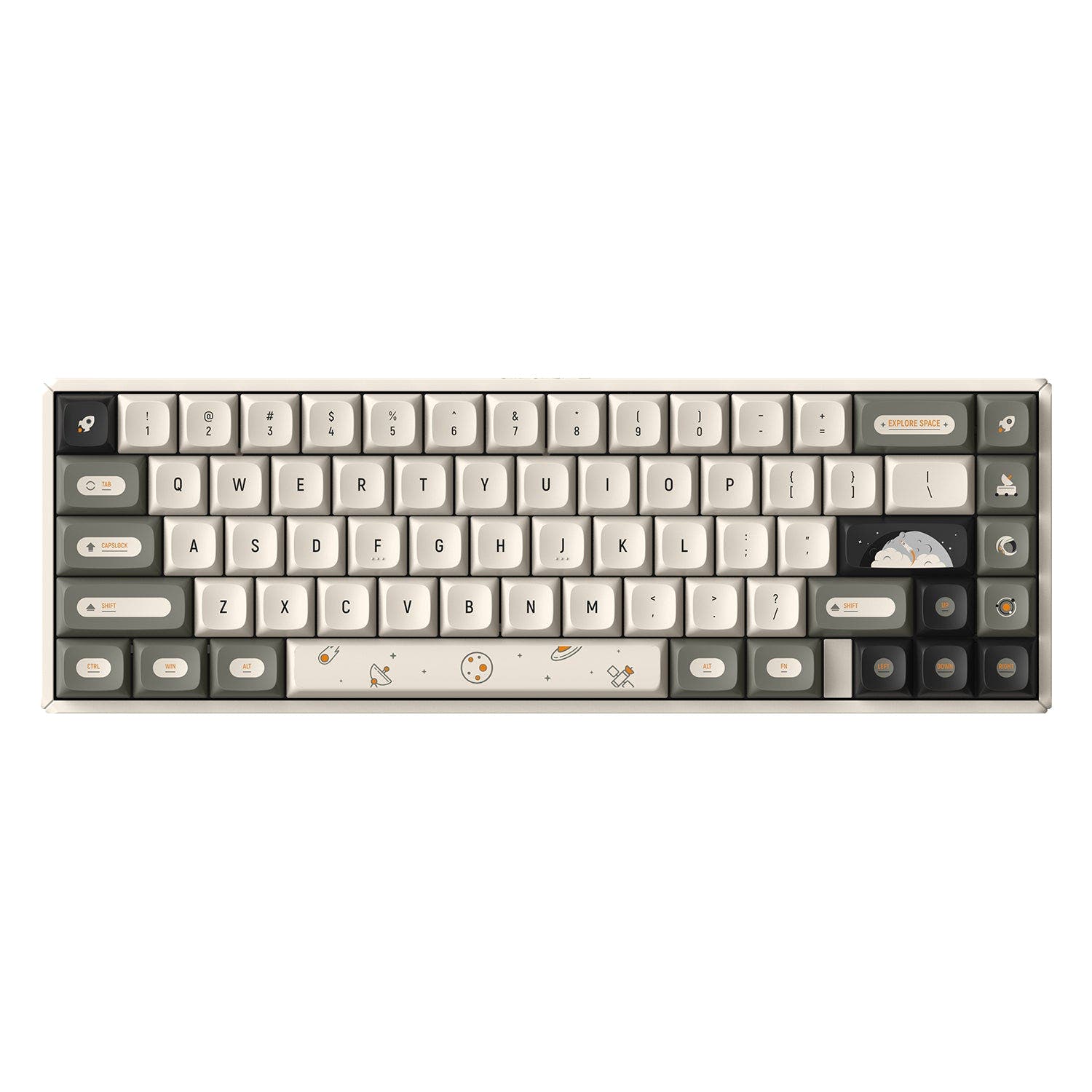 IQUNIX F65 Hitchhiker Wireless Mechanical Keyboard Moonstone / RGB-backlit