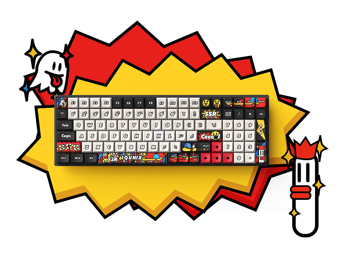 IQUNIX F97 Graffiti Diary Wireless Mechanical Keyboard | 96% Keyboard