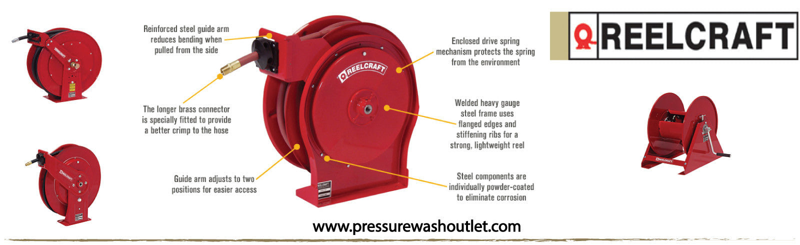 REELCRAFT HOSE REELS – North American Pressure Wash Outlet