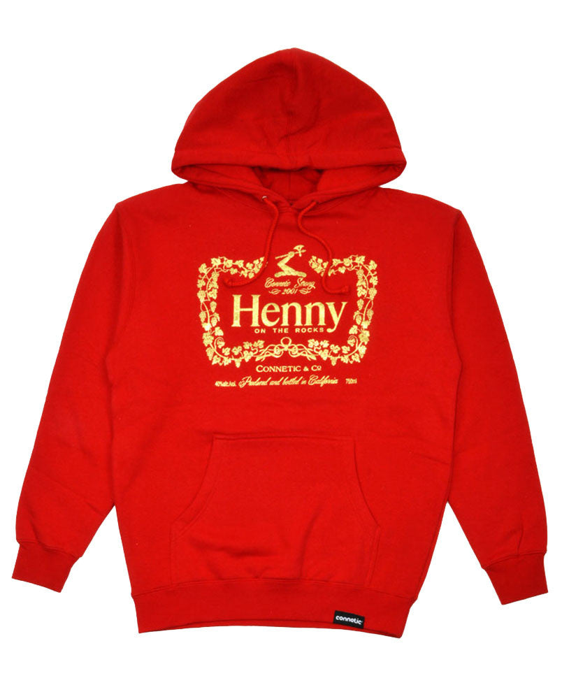 red and gold hoodie