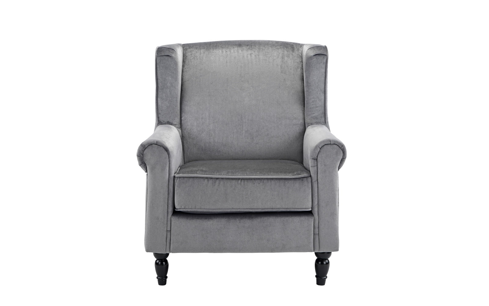 Byron Late Victorian Wingback Velvet Accent Armchair