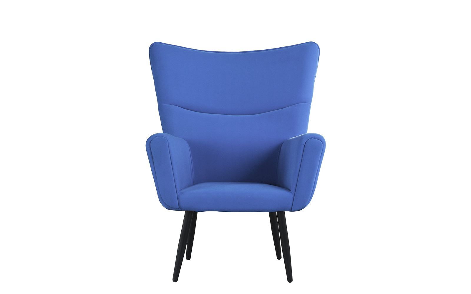 ARM27-VV-SKBLU Liz Mid Century Velvet Accent Armchair sku ARM27-VV-SKBLU