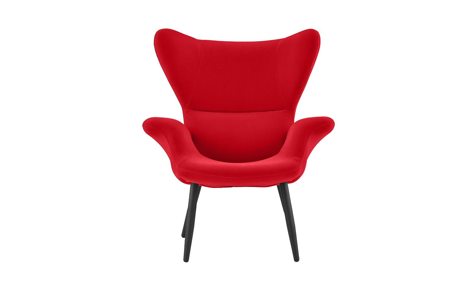 ARM29-VV-RD Ayson Contemporary Velvet Wingback Chair sku ARM29-VV-RD