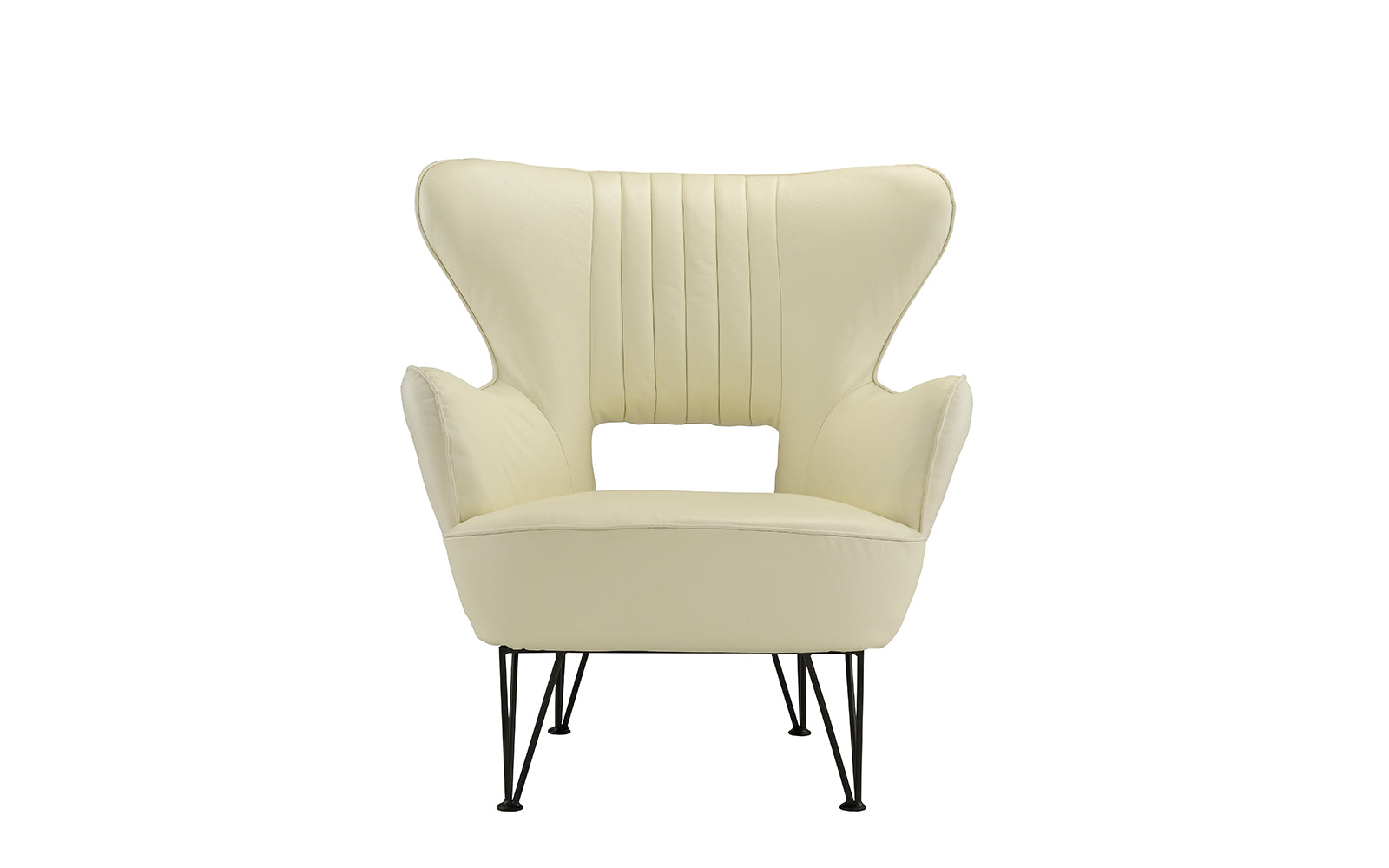 Jayden Modern Leather Match Shelter Armchair