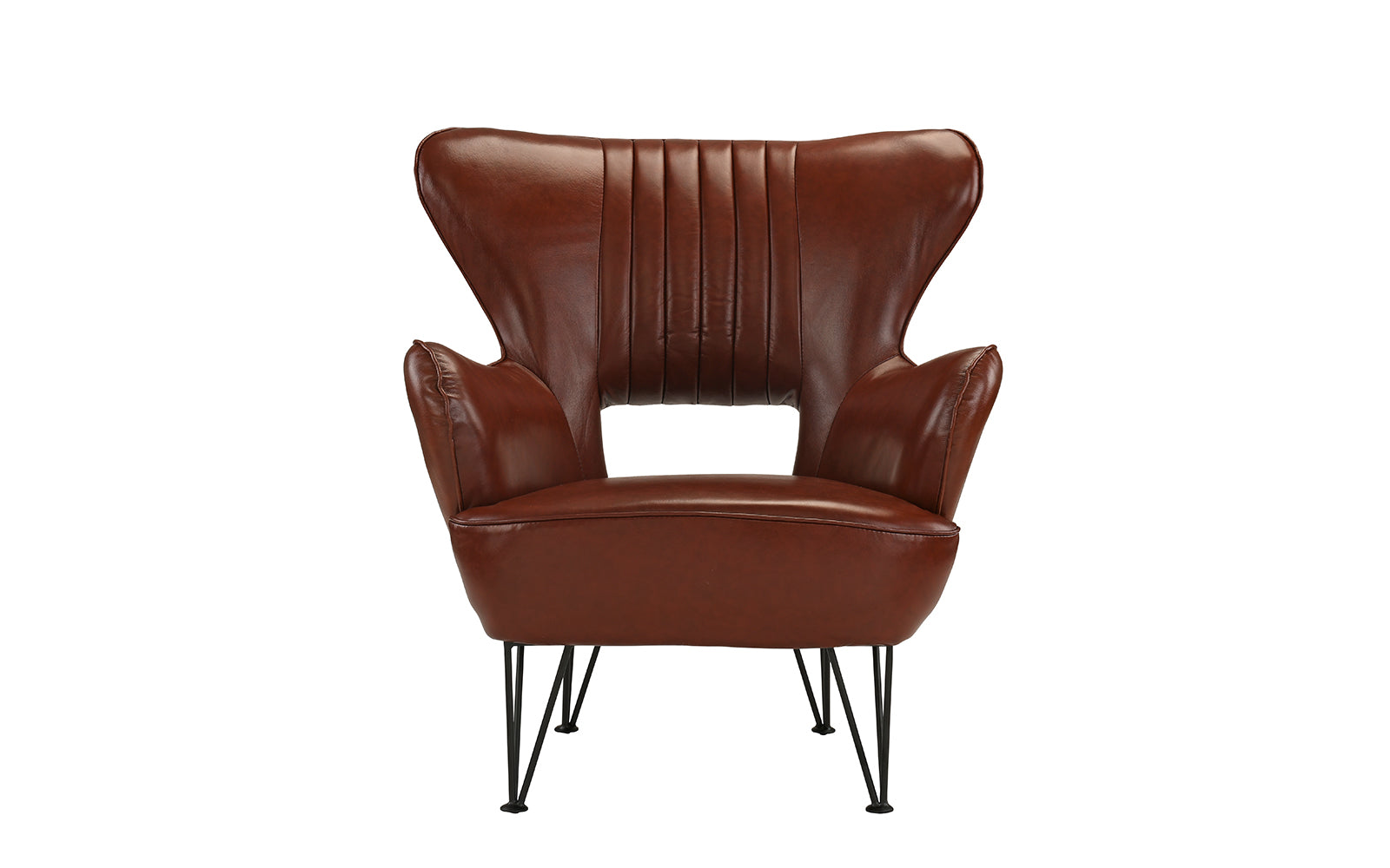 Jayden Modern Leather Match Shelter Armchair