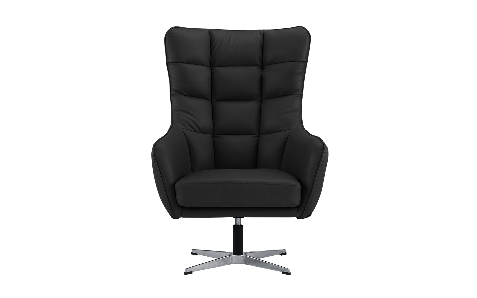 ARM52-PU-BLK Stella Modern Faux Leather Executive Swivel Chair sku ARM52-PU-BLK