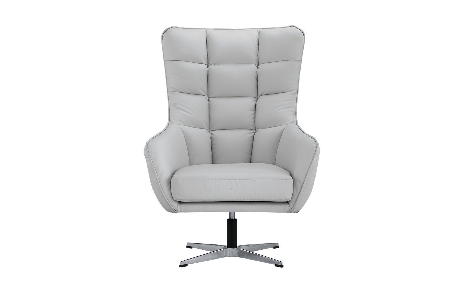 ARM52-PU-LGR Stella Modern Faux Leather Executive Swivel Chair sku ARM52-PU-LGR