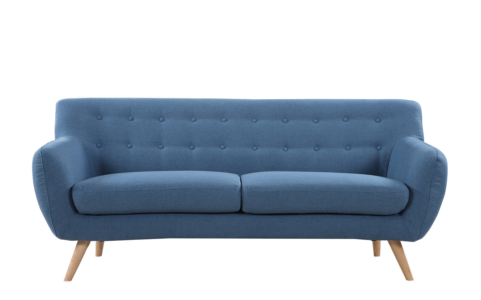 EXP15-3S-BLU Nico Mid Century Modern Tufted Linen Sofa sku EXP15-3S-BLU