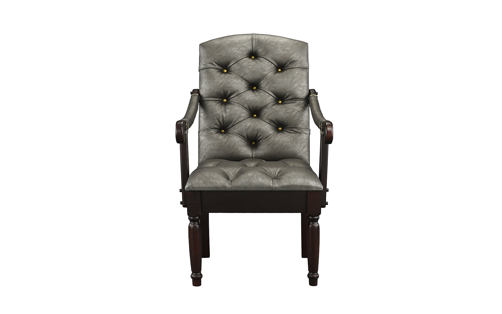 Chester Classic Victorian Faux Leather Accent Chair