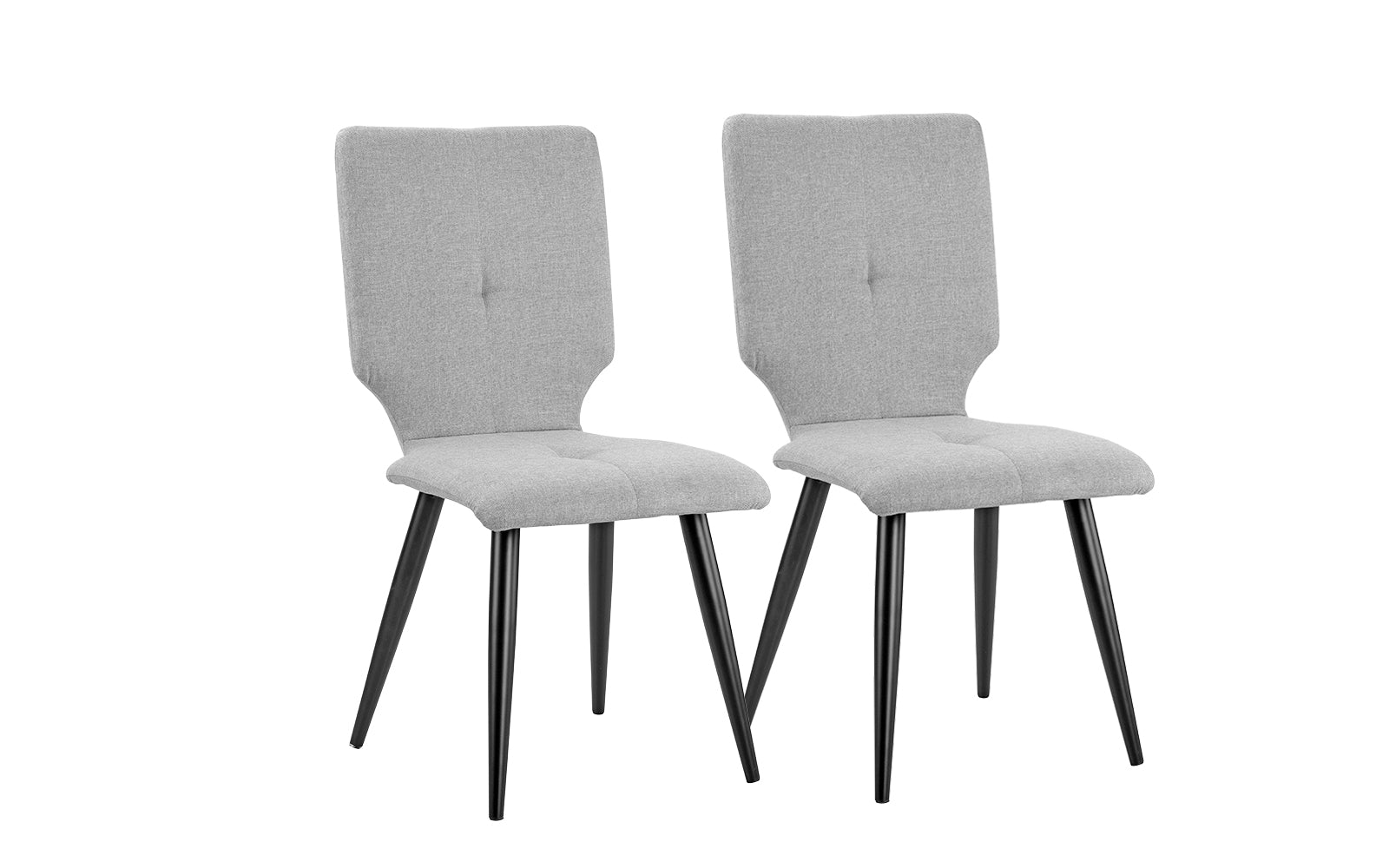 Ava Set of (2) Modern Upholstered Dining Chairs