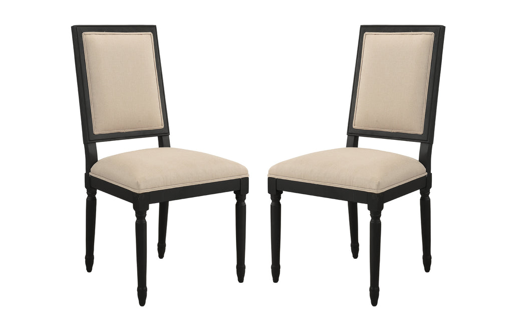 Seva Set Of (2) Classic 1920s-inspired Dining Chairs