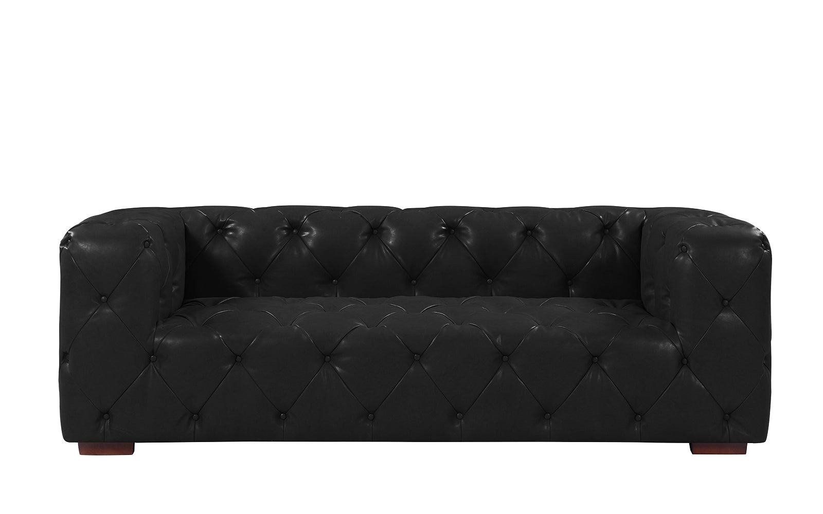 Ralph Mod Tufted Button-Detail Leather Match Sofa