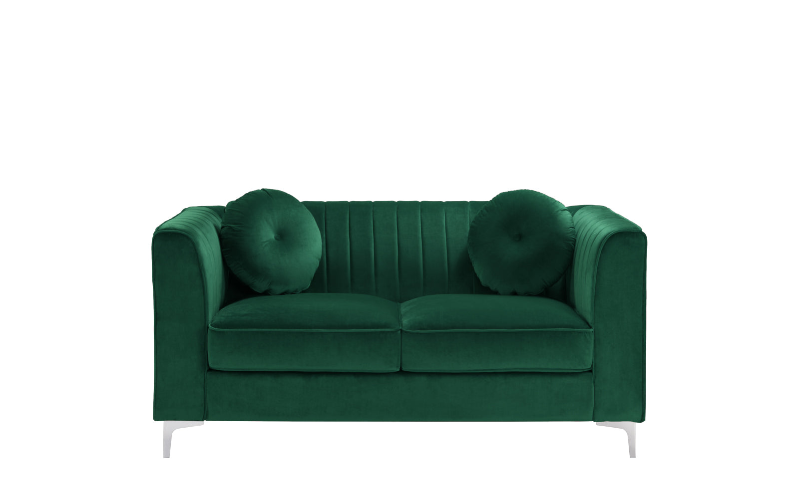 Ciara Classic Old Hollywood Boudoir Velvet Loveseat