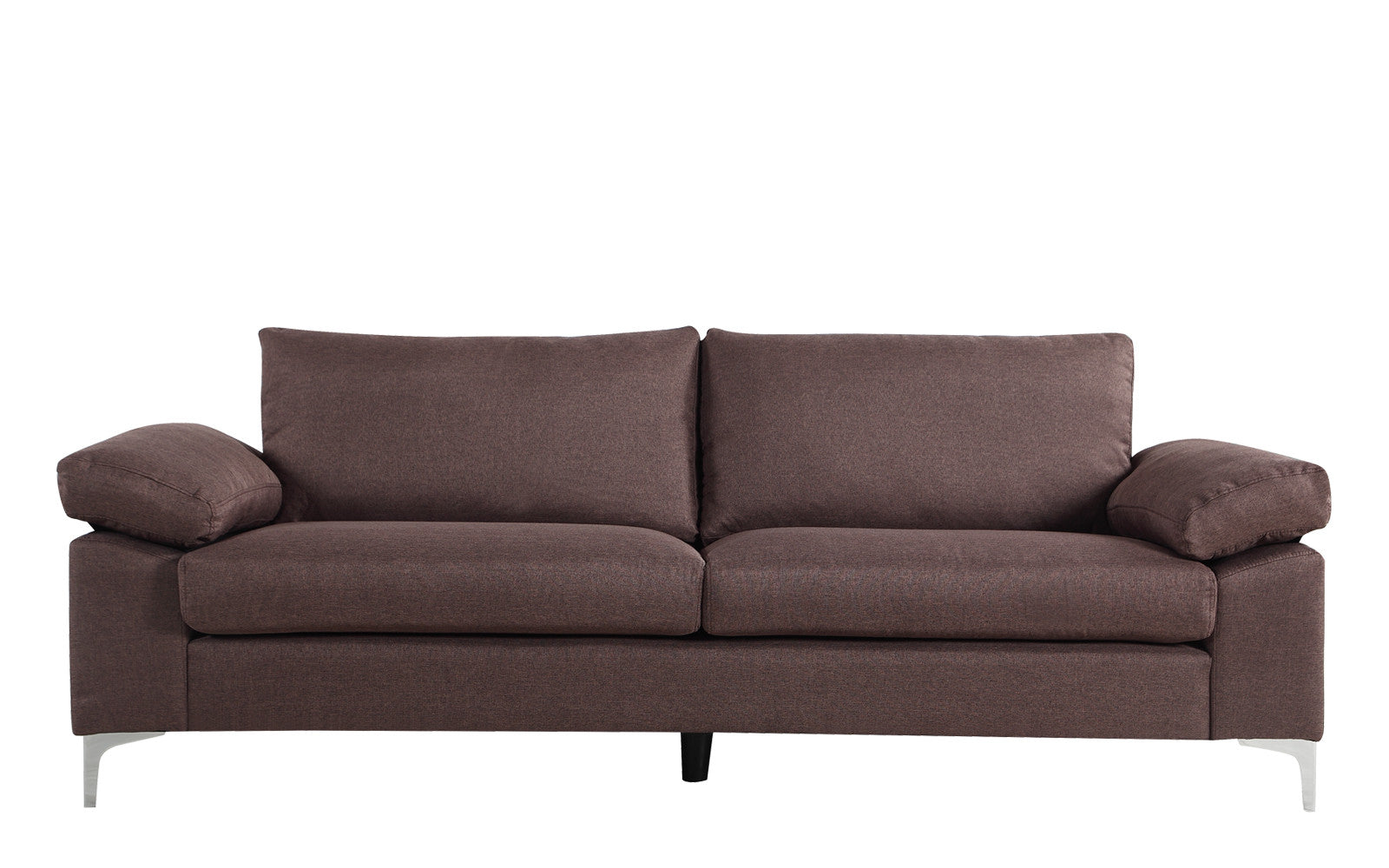 Valencia Mid Century Modern Low Profile Linen Sofa