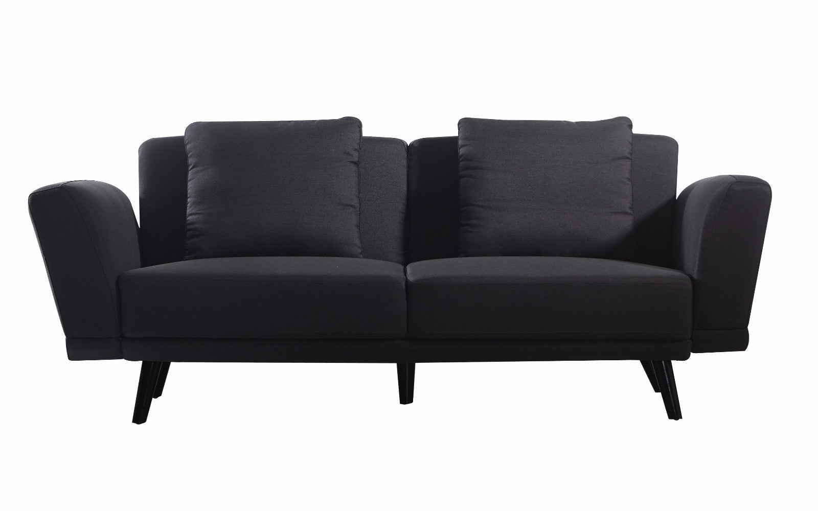 EXP118-FB-3S-DGR Manu Modern Linen Sofa with Mid Century-Style Legs sku EXP118-FB-3S-DGR