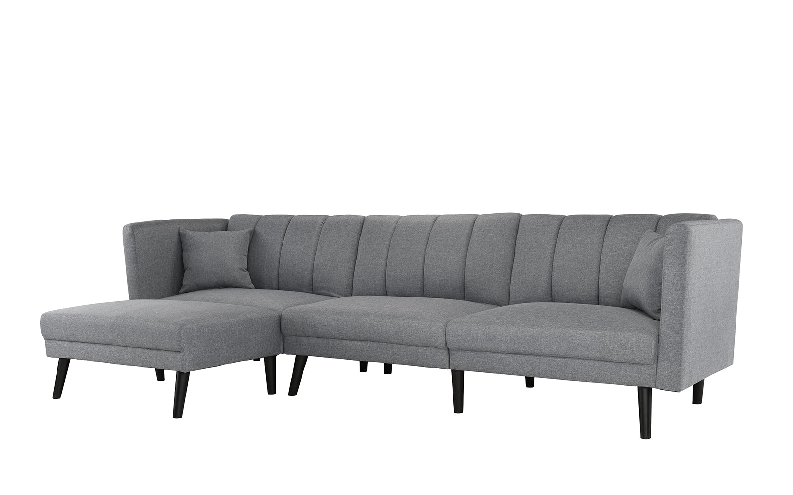 Zuri Mid-Century Reclining Sleeper Sectional | Sofamania.com