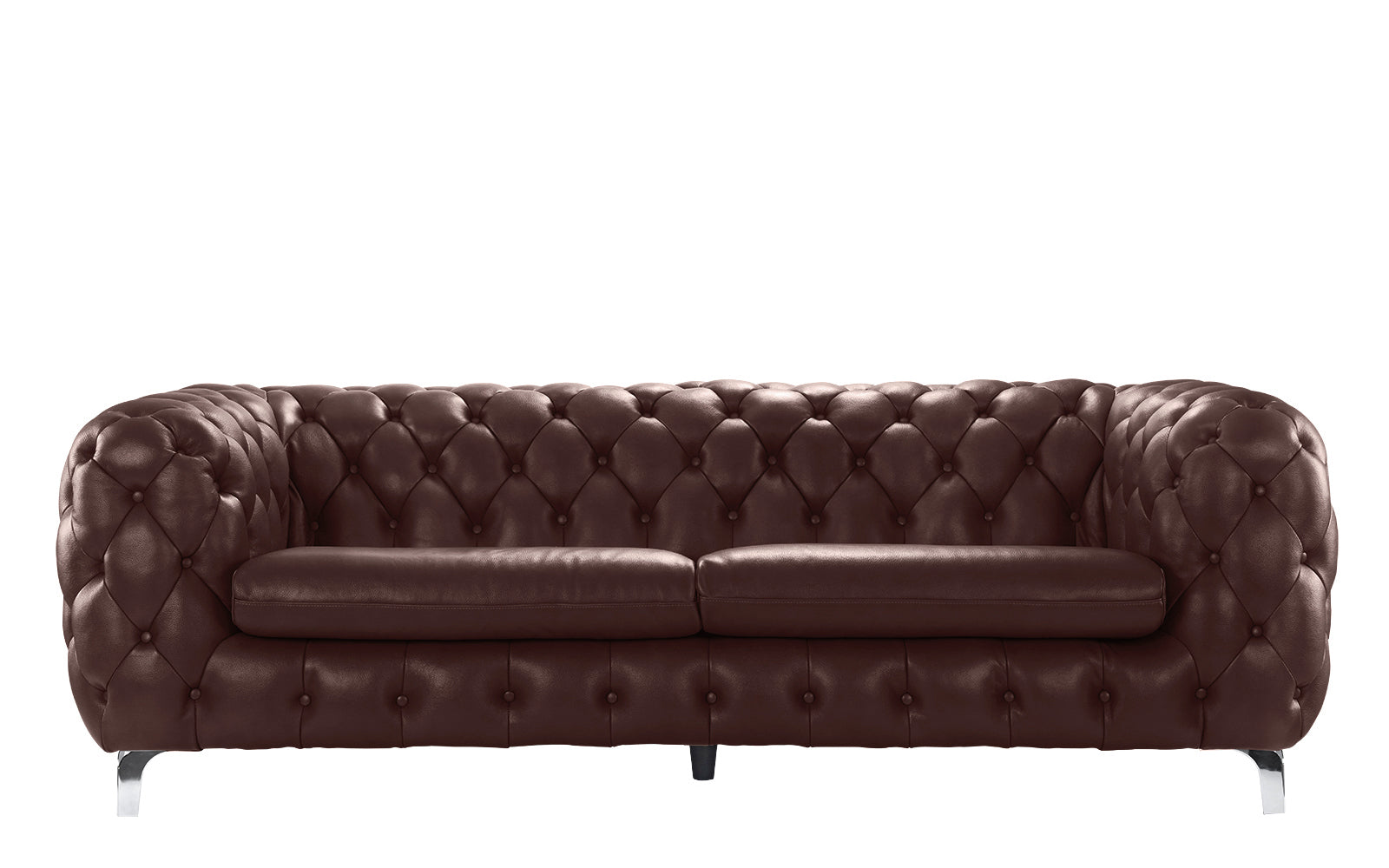 EXP147-BR York Glamour Boudoir Tufted Leather Upholstered So sku EXP147-BR