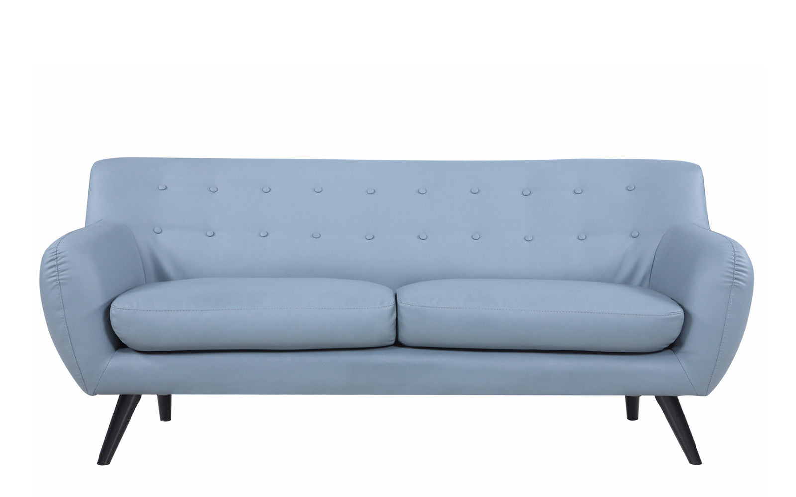 EXP15PU-3SEAT-GR Nico Mid Century Modern Bonded Leather Sofa sku EXP15PU-3SEAT-GR