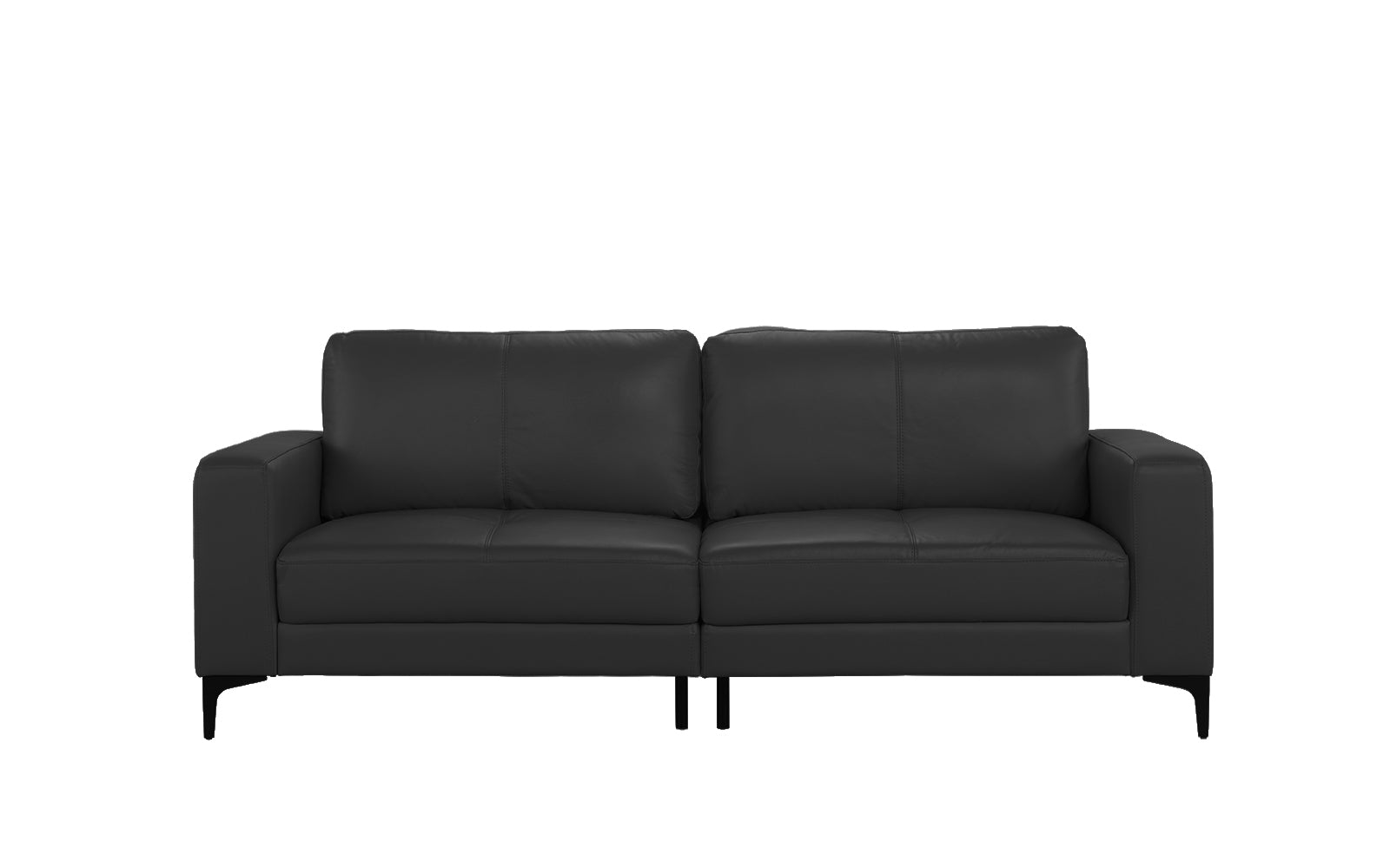 EXP160-3S-BLK Sienna Mid Century Leather Match Sofa sku EXP160-3S-BLK