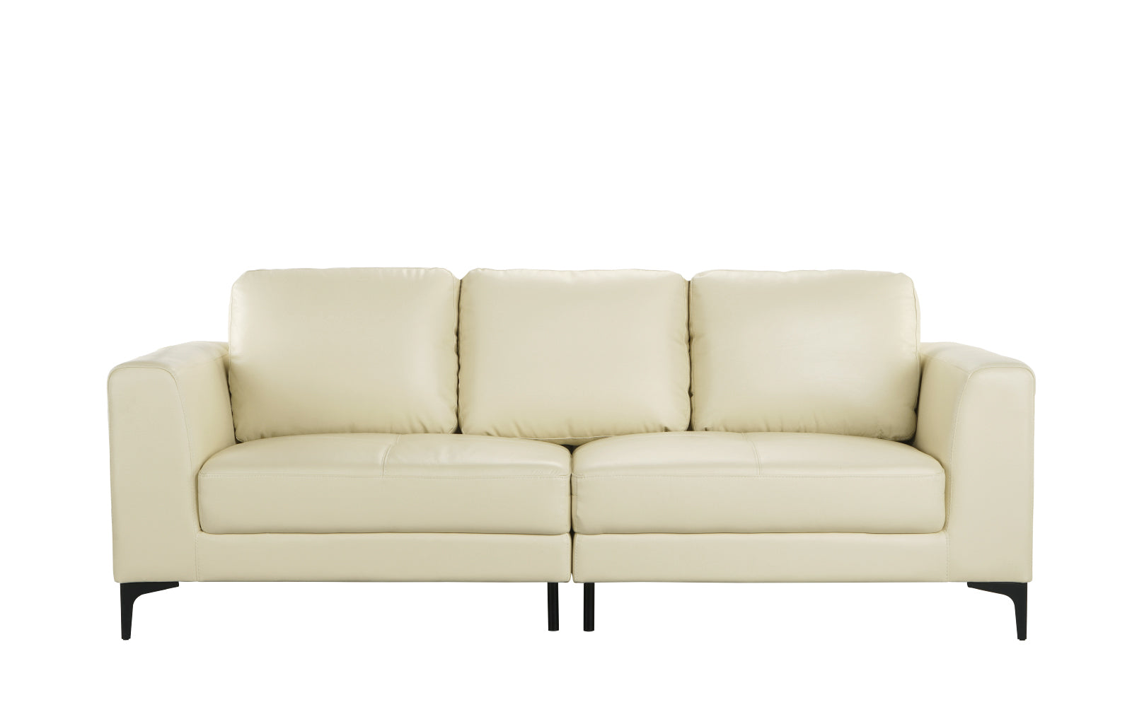 Emie Modern Leather Match Upholstered Sofa