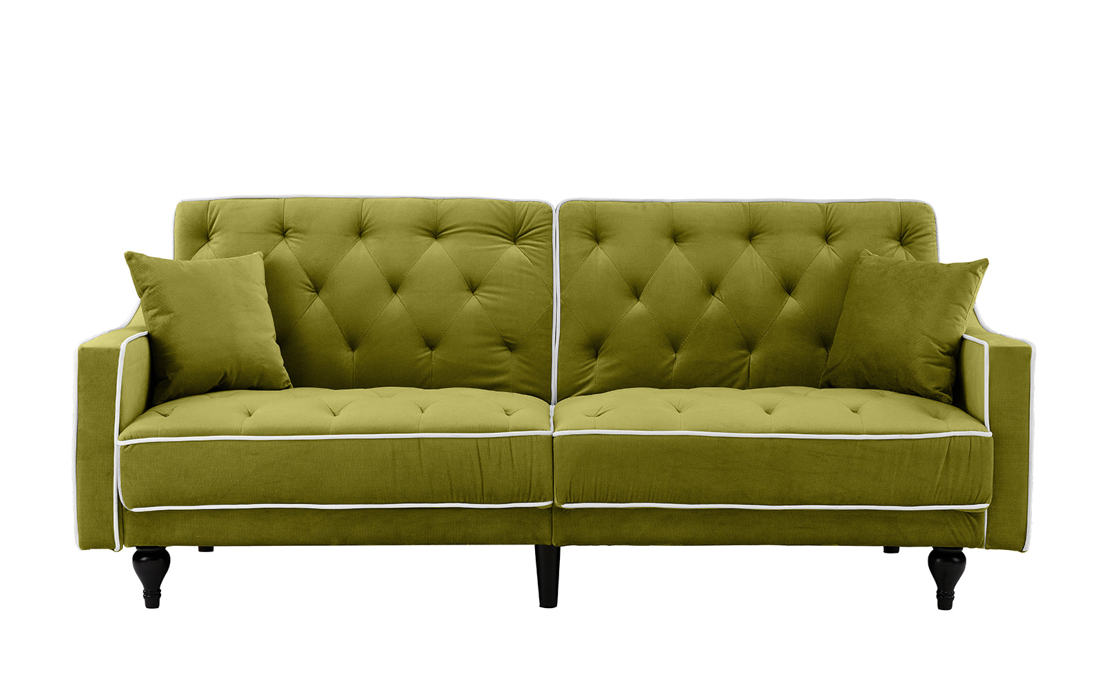 Dean Mid Century Modern Tufted Velvet Futon Sofa