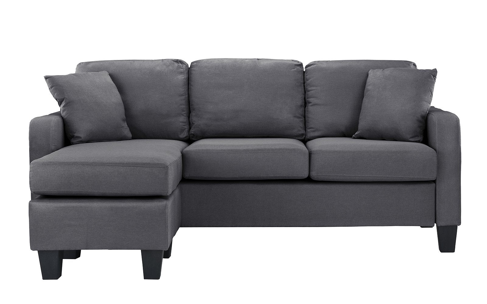 Irina Small Modern Linen Sectional Sofa