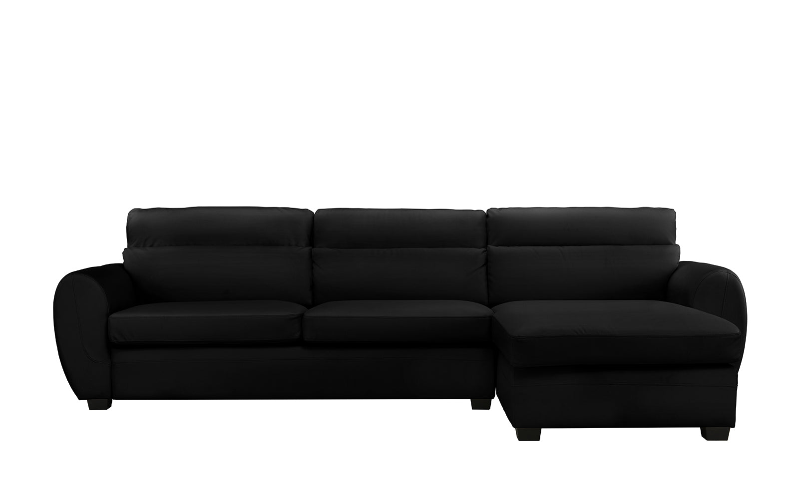 Zoe Modern Leather Sectional Sofa with Chaise