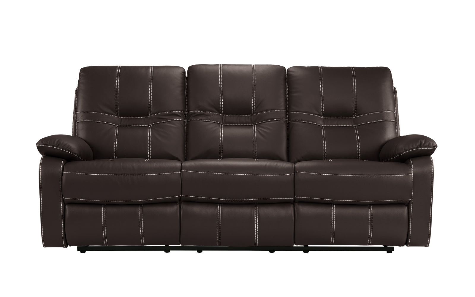 EXP210-DBR Carter Modern Reclining Leather Sofa sku EXP210-DBR
