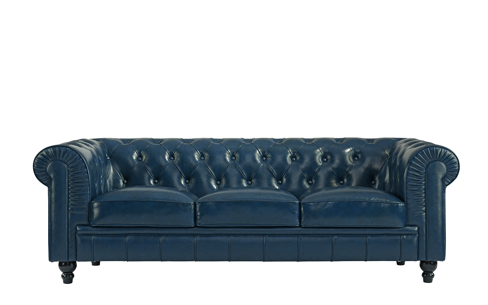 Jude Classic Victorian Leather Match Sofa