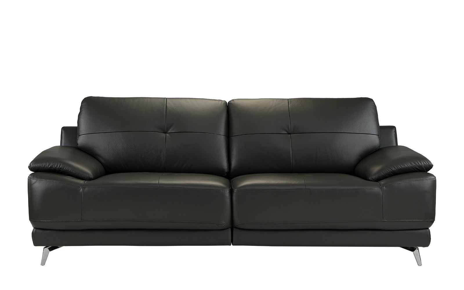 Elio Mid Century Modern Leather Match Sofa