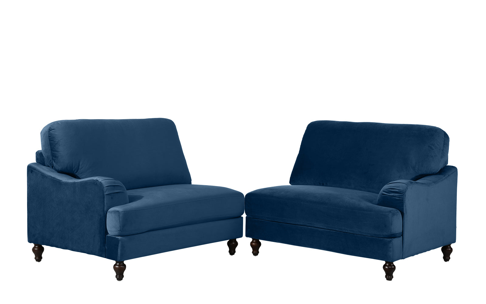 EXP253-NV Nile (2) Piece Convertible Velvet Sofa sku EXP253-NV