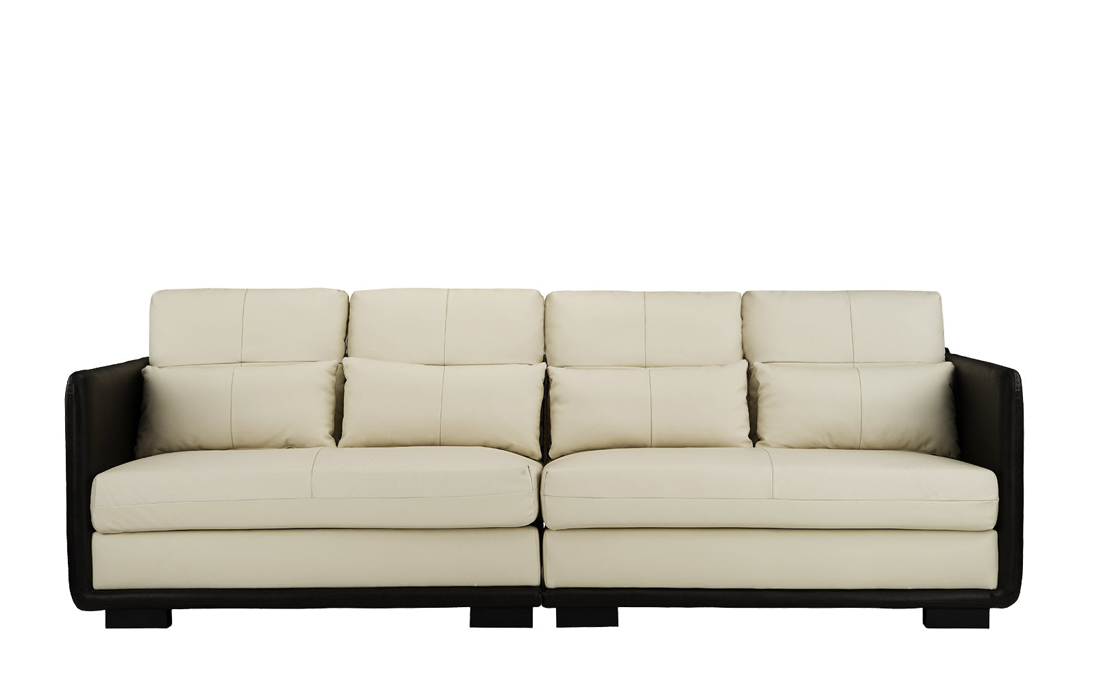 Nova Elegant Convertible Leather Sofa