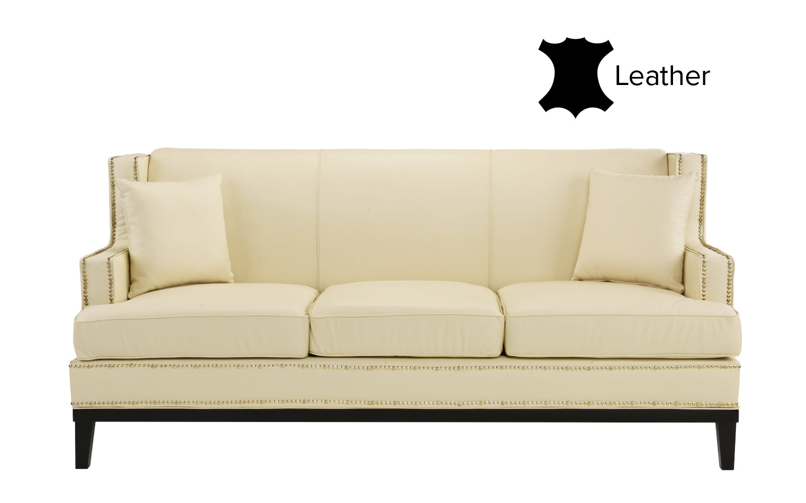 EXP271-BG Cassandra Leather Match Sofa with (2) Pillows sku EXP271-BG