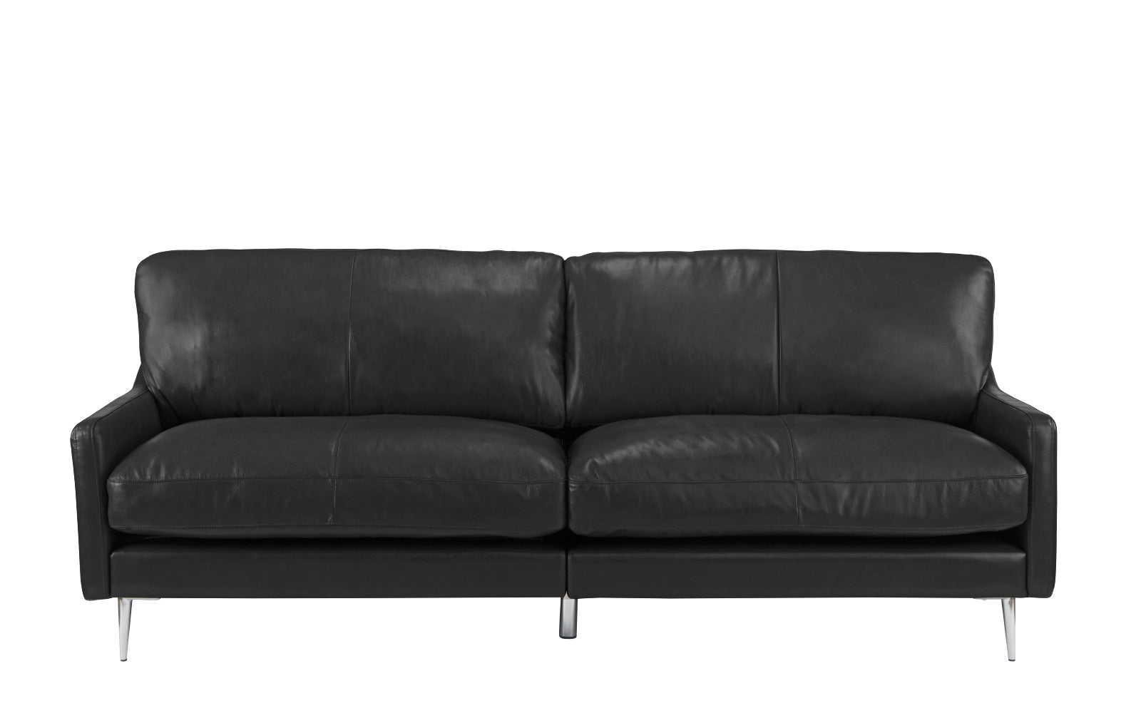 EXP277-BLK Aerin Mid Century Leather Match Sofa sku EXP277-BLK