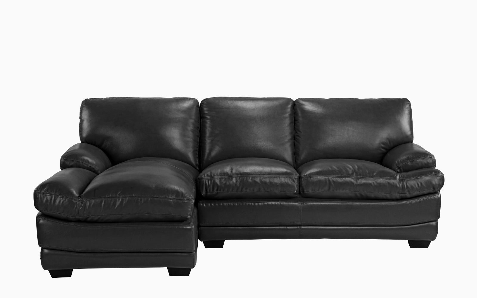 EXP278-LEFT-BLK Palmira Minimalistic Leather Match Sectional with  sku EXP278-LEFT-BLK