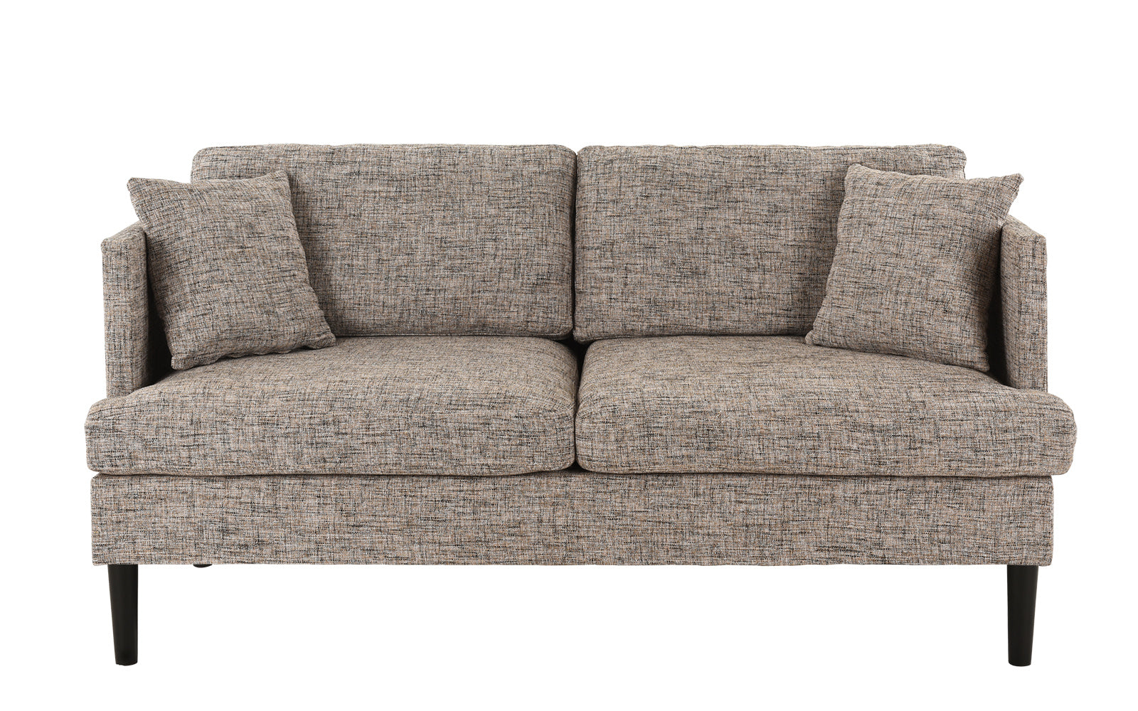 EXP290-2S-ASBR August Modern Loveseat Sofa with Wooden Legs sku EXP290-2S-ASBR
