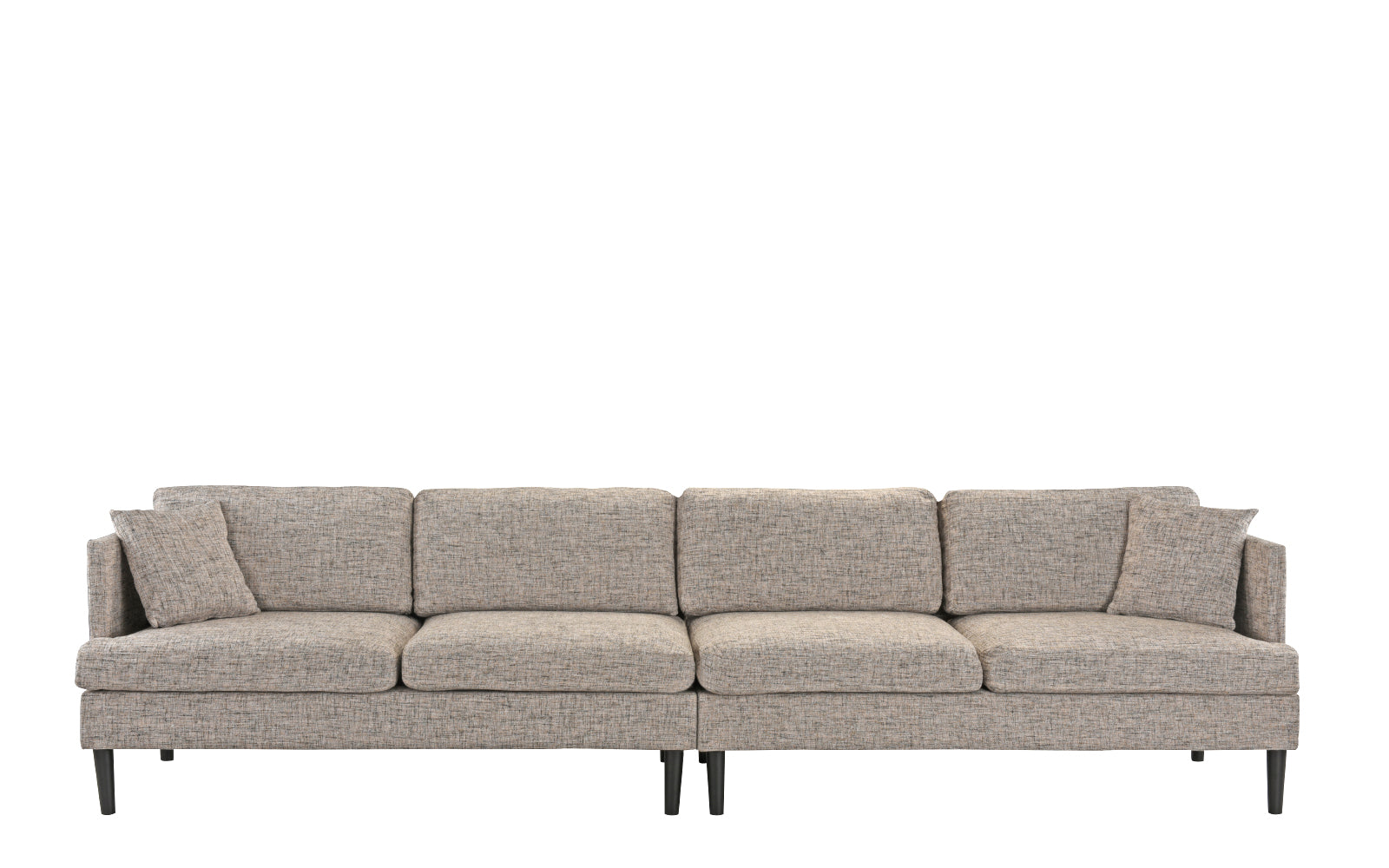 EXP290-4S-ASBR August Modern XL Sofa with Wooden Legs sku EXP290-4S-ASBR